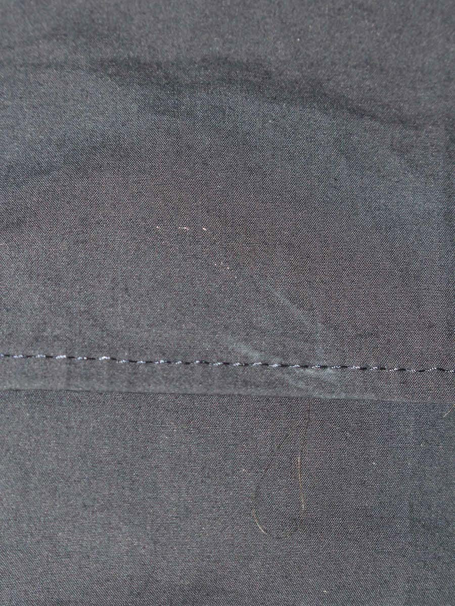 エムズグレイシー 520314 トップス 40 ネイビー リボン ギャザー IT4Z13W8FFVK