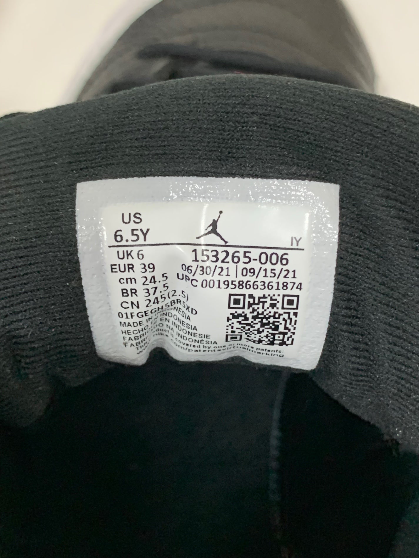 ナイキ AIR JORDAN 12 RETRO  PLAYOFF 153265 006 スニーカー 24.5 ブラック エアジョーダン12 プレイオフ ITBCP0BQ8OTW