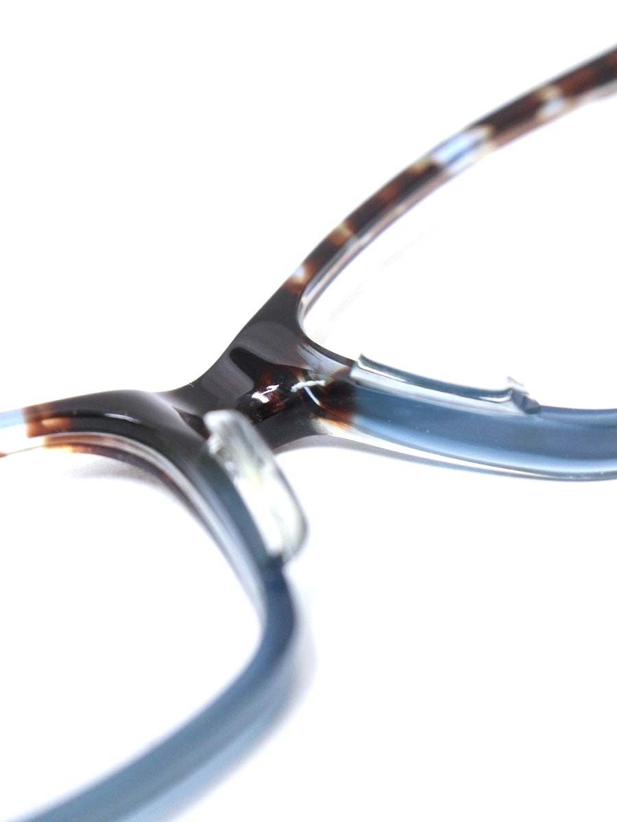 ラフォン OCEANE オーシャン 341 メガネ ブラウン/ブルー セルフレーム ウェリントン べっ甲柄 ITAPJYVF2U2O