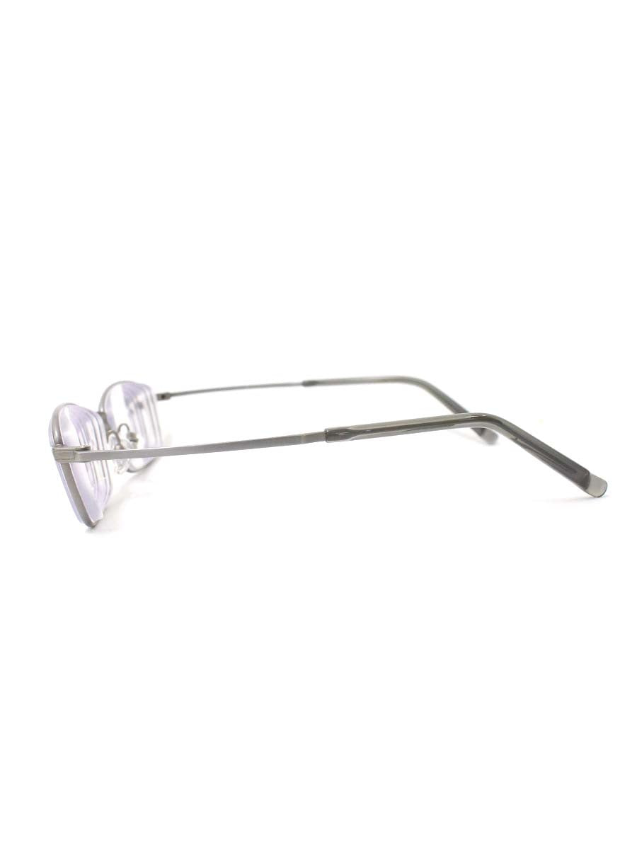 フォーナインズ S682T 眼鏡 グレー スクエア フルリム チタンフレーム ITKEI1QTP0XC