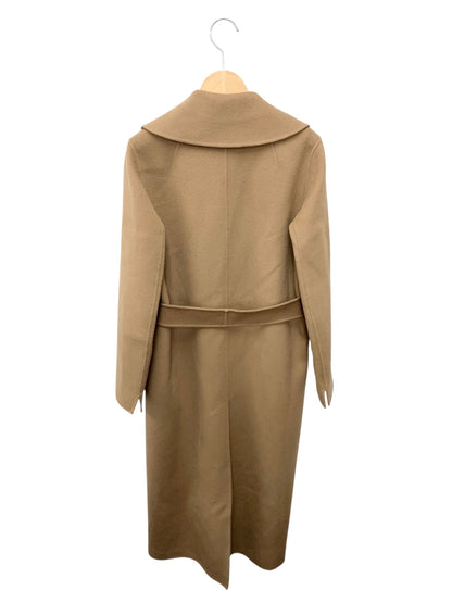 エスマックスマーラ POLDO ポルド チェスターコート 38 ブラウン ウール ITJIQBIXZL54