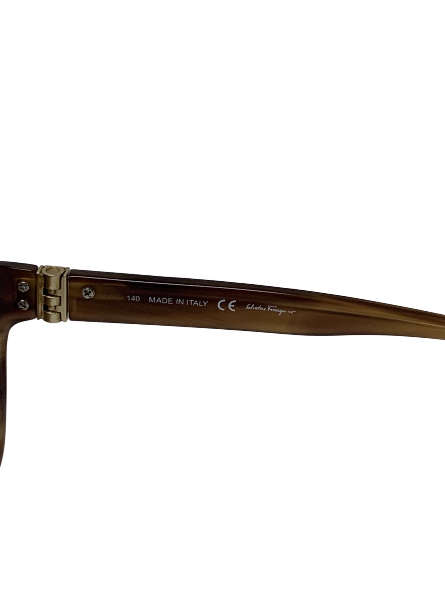 フェラガモ SF636SA サングラス ブラウン セルフレーム フルリム ウェリントン ITI16K1CMF3S 【SALE】