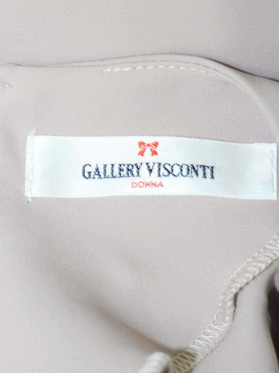 ギャラリービスコンティ 1321875 プルオーバー 3 ベージュピンク リボン フリル IT7QWUTOWJRR