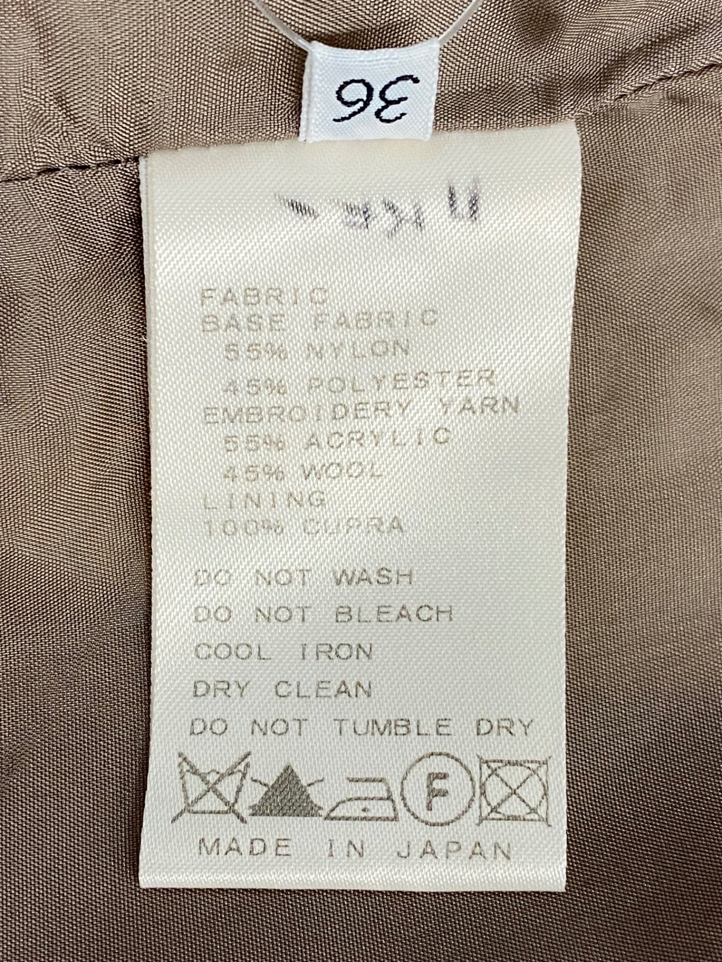 ドゥーズィエムクラス 11-060-500-2240-3-0 スカート 36 グレージュ 刺繍 フラワーモチーフ IT3DWHKJ2C7W 【SALE】