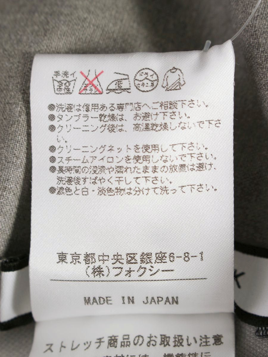 フォクシーニューヨーク ワンピース タキシードラップ 32867 ワンピース 38 グレー ITYMRBBHRR4S