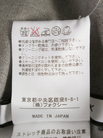 フォクシーニューヨーク ワンピース タキシードラップ 32867 ワンピース 38 グレー ITYMRBBHRR4S