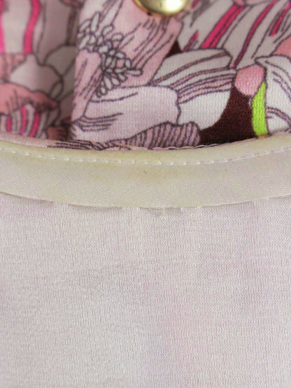 ドゥロワー コットンシルクプリントタックブラウス 6521-299-0940 36 ピンク ITPYBOVAU5UW 【SALE】