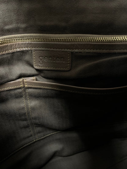 ゲンテン ハンドトート ブラウン レザー ゴールド金具 ITACQ08OQ291