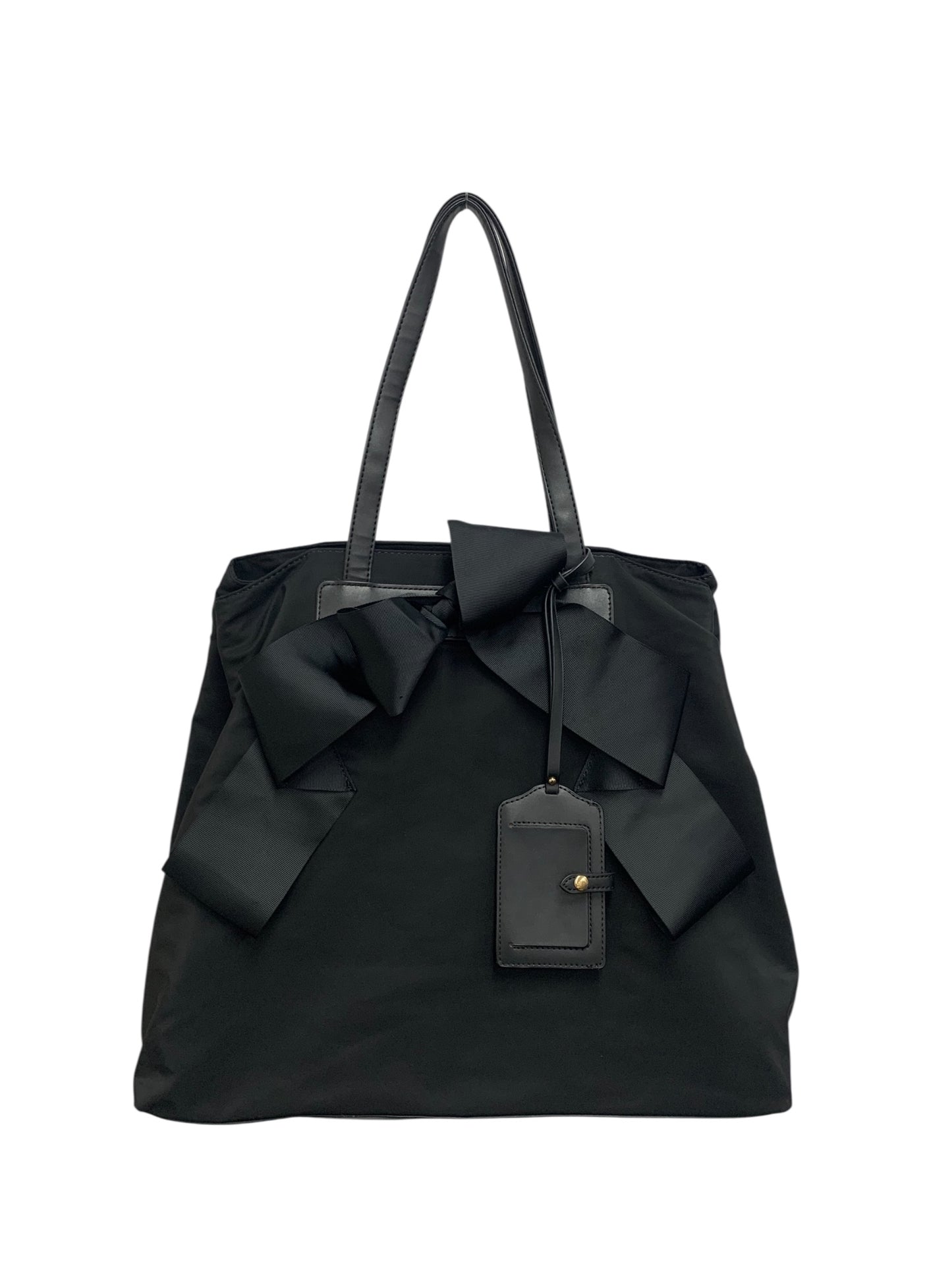 エムズグレイシー 194101 トートバッグ ブラック ナイロン リボン IT900ZZAT7MO 【SALE】