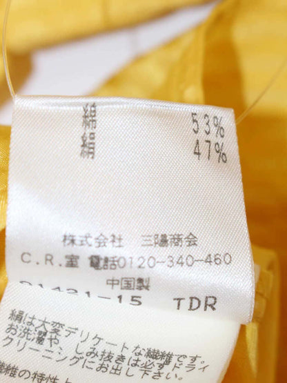 トゥービーシック UB533-364-69 ブラウス 40 イエロー フリル IT5U0UXEDSRU