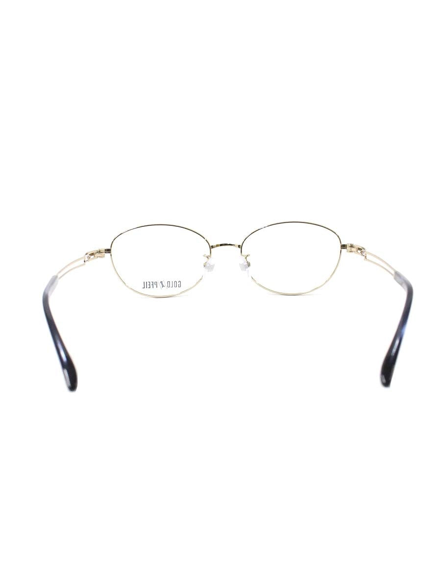 ゴールドファイル GPE-5034 メガネ ネイビー/ゴールド コンビフレーム  フルリム スクエア ITWRCKTI2VCG