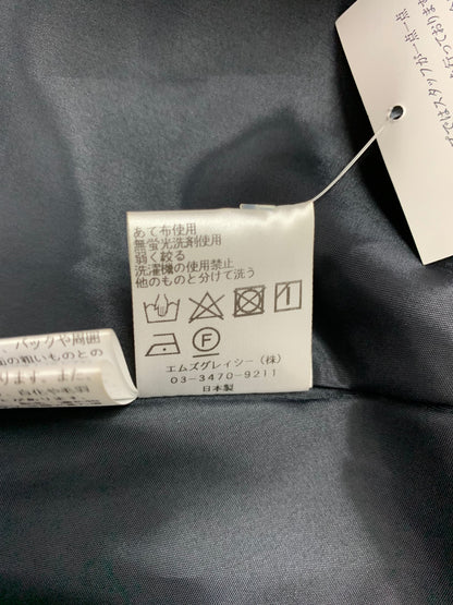 エムズグレイシー 411519 ワンピース 40 ブラック フロントジップ リボン ITPJDDN86HJM