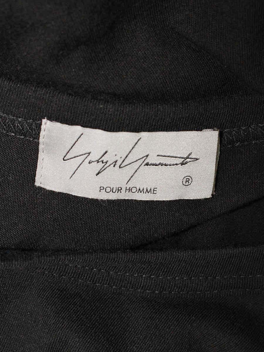 ヨウジヤマモト HO-T02-070 Tシャツ 3 ブラック オーバーサイズ ITP4MH7XSRDH