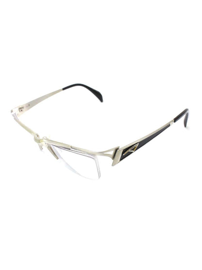 サムライ翔 SS-J206 メガネ シルバー メタルフレーム ハーフリム（ナイロール）スクエア ITH5AL0G57AQ