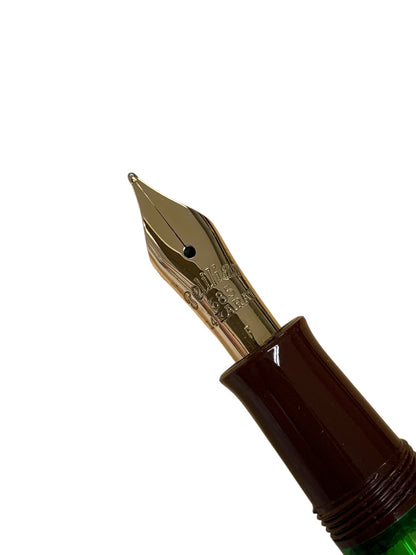 ペリカン 万年筆 M101N トータスシェル ブラウン/グリーン F 14 585 ITICPZSFPC74