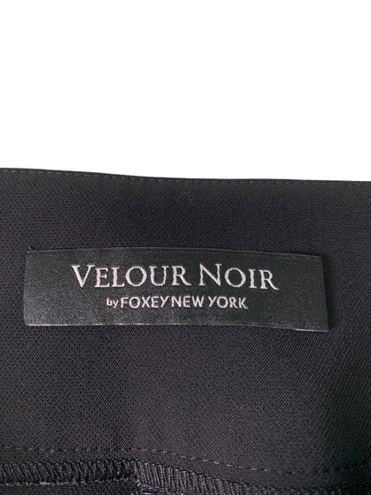 ベロアノワール by フォクシーニューヨーク MASQUERADE マスカレード 43888 パンツ 40 ブラック ベロア IT8P1TT3O802