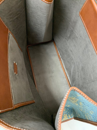 ア ヴァケーション TANK タンク トートバッグ ブルー バロック柄 IT50MNCOLL90