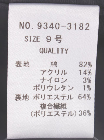 フェンネル 9340-3182 ロングベスト 9 ブラック/ホワイト ゴールドボタン ITLA4TXE28VE