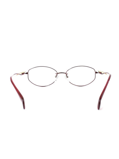 ラインアートシャルマン XL1649 メガネ レッド/ゴールド メタルフレーム オーバル IT9AU4BROF0W