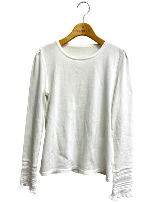フォクシーブティック Sweater Little Crochet 37610 ニット 40 ホワイト SP品 ITD80D9M6OF0