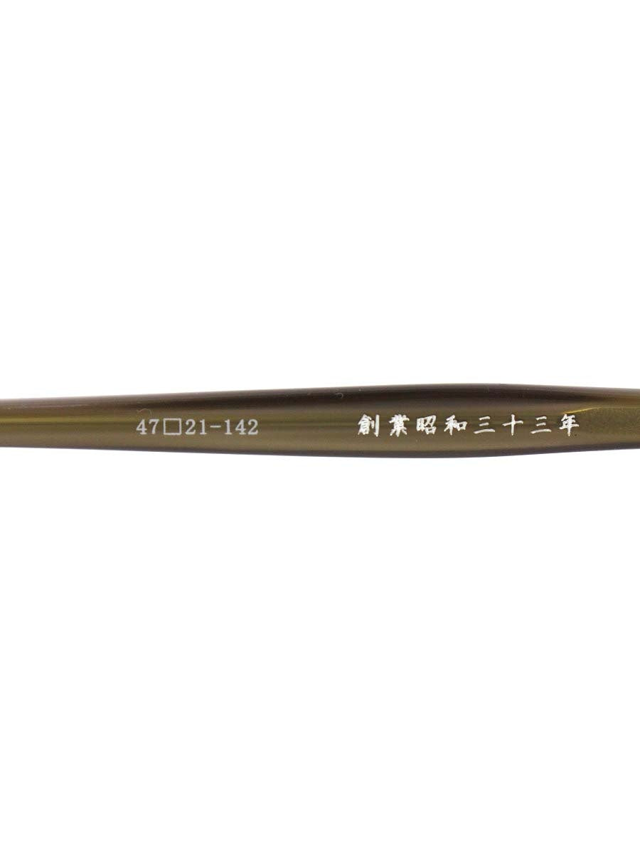 金子眼鏡 KA-14 メガネ カーキブラウン セルフレーム フルリム オーバル ITQI24PN27CI 金子眼鏡 KA-14 メガネ カーキブラウン セルフレーム フルリム