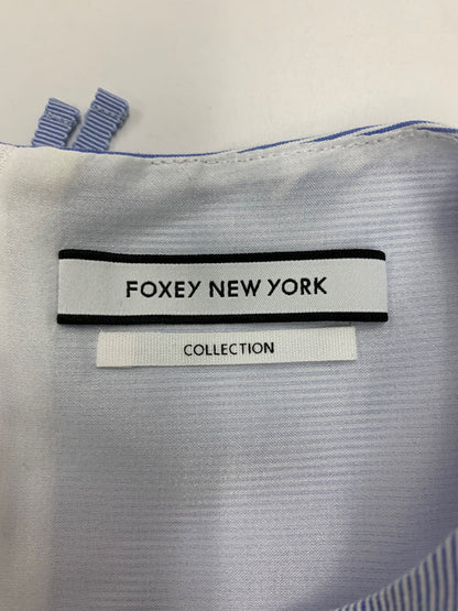 フォクシーニューヨーク collection Dress Montmartre 40090 ワンピース 38 ブルー 刺繍 IT14AIOQGBUK