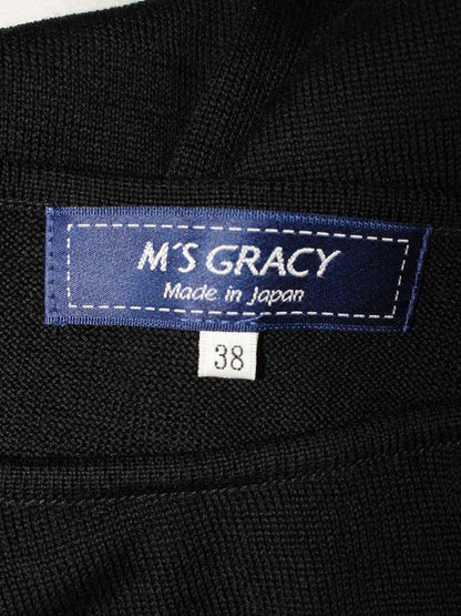 エムズグレイシー Cherry Knit 818573 ニット セーター 38 ブラック ITT96JTBTJMY