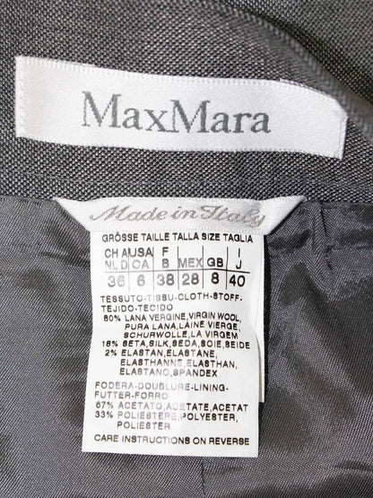 マックスマーラ 11010991 スカート 40 グレー シルク混 ITEVI6KVNOI4
