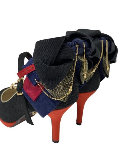 マイラクラッシック 樹雨 E10-9595-8PRS パンプス 36 ブラック IT671LXYIAO8