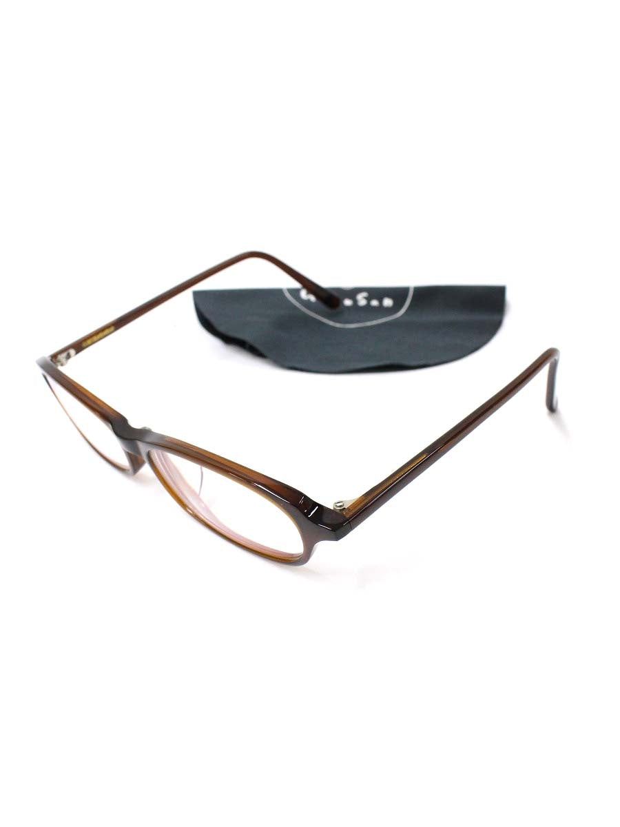 白山眼鏡店 メガネ ブラウン セルフレーム フルリム オーバルシェイプ