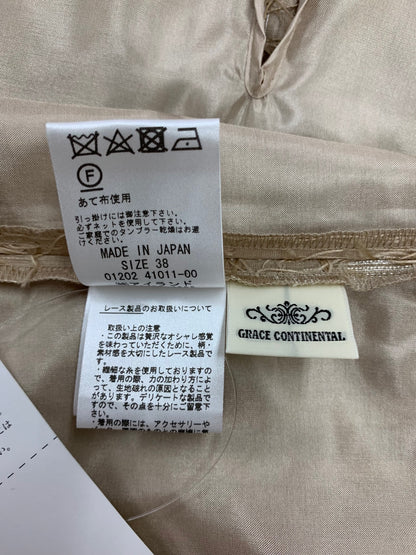 グレースコンチネンタル フリンジフレアトップ 0120241011 トップス 38 ベージュ ジャガード ITX8YZP26WCO