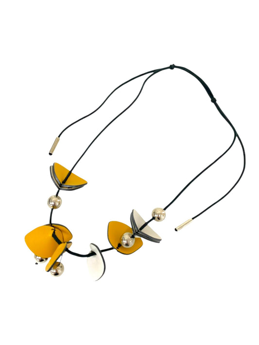 マルニ ネックレス イエロー レザー ボール IT8RGGDG3UBK