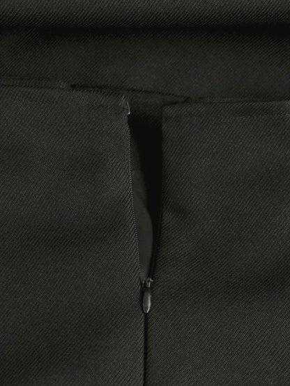 エムズグレイシー 917512 スカート 36 ブラック サイドベルト ボタン ITXMV38TK77W