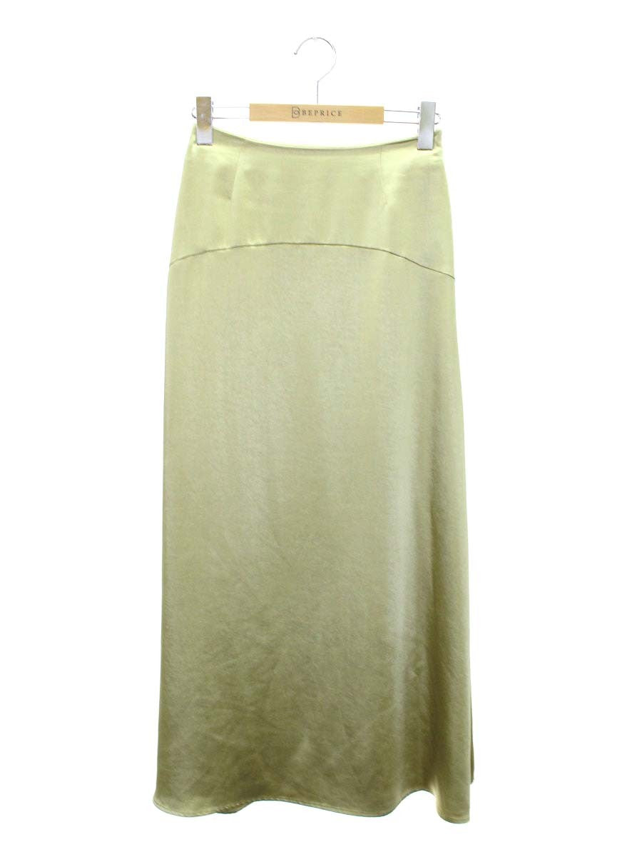 セルフォード サテン切替フレアスカート CWFS201052 36 グリーン 20SS IT3KAR28YE3K