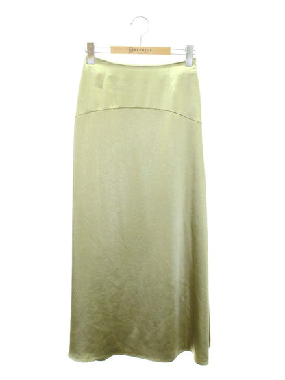 セルフォード サテン切替フレアスカート CWFS201052 36 グリーン 20SS IT3KAR28YE3K
