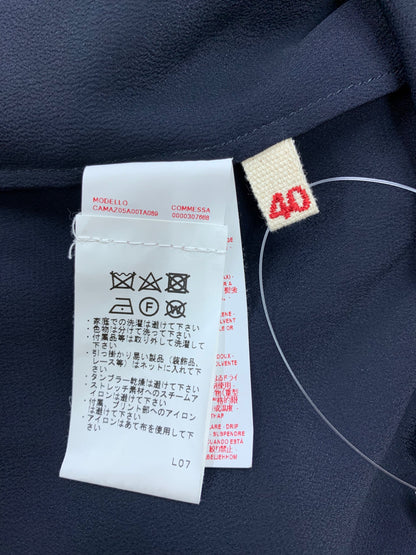 マルニ C17CAMAZ05A00TA089-00B99 プルオーバーブラウス 40 ネイビー 袖スリット IT3NVM1Z7R4S