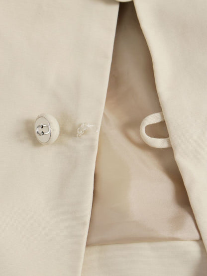 ギャラリービスコンティ 1133848 ノーカラージャケット 2 クリームイエロー フリル リボン ベルスリーブ ITDYSUJPSLPC