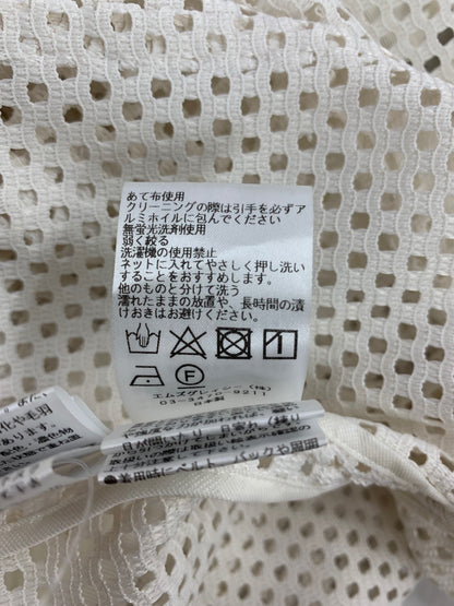 エムズグレイシー 414316 ジャケット 36 ホワイト フリル カメリア メッシュ ITW6YBK4MODS