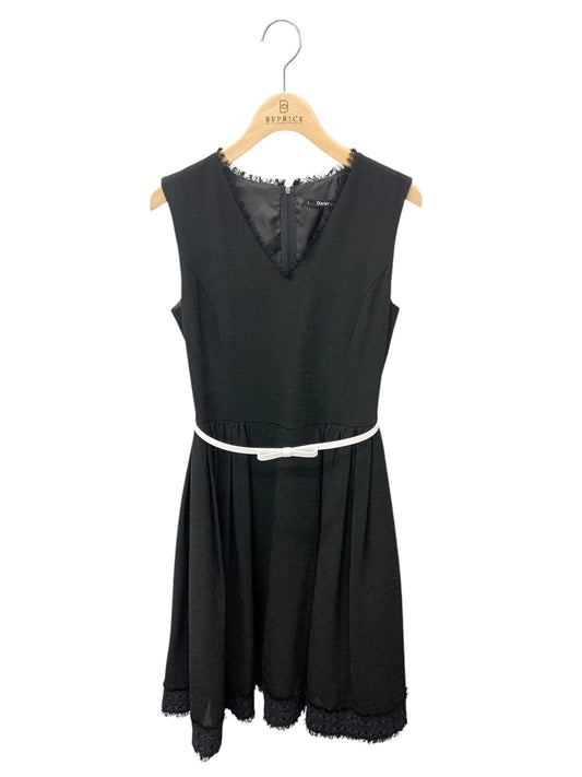 デイジーリン ベルト付き Dress Elegant Audrey 06039 ワンピース 38 ブラック ITWGHKLGRZKG