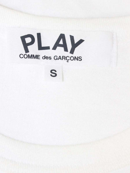 プレイコムデギャルソン AZ-T087 Tシャツ S ホワイト ハートモチーフ IT61PHQQ6BJQ