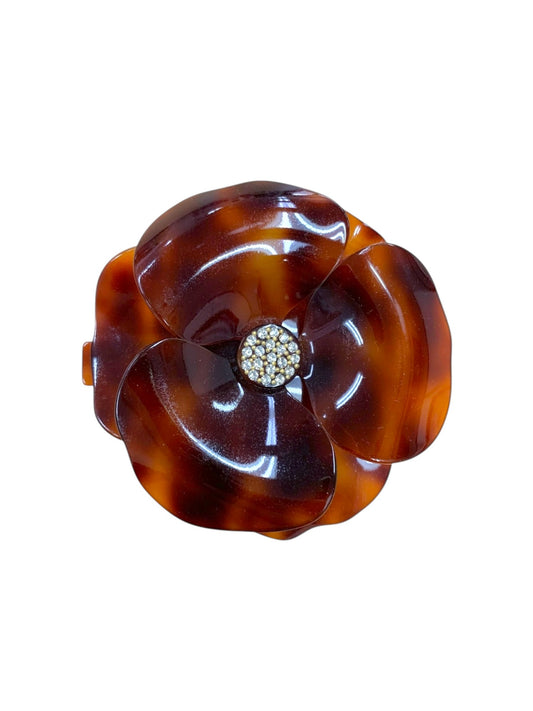 アレクサンドルドゥパリ バレッタ ブラウン カメリア フラワーモチーフ ITY085P5VNWW