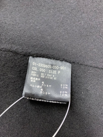 セオリー 01-3309605-050-901 コート P ブラック カシミヤ ダブルフェイス ITH49SWM6WB5