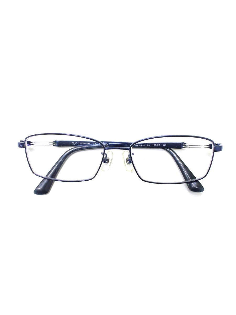 レイバン RB8745D メガネ ブルー メタルフレーム スクエア IT38VYP42HC0 【SALE】