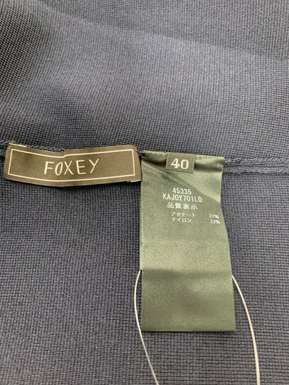 フォクシーブティック Knit Jacket Minuet 45335 ニットジャケット 40 ネイビー ITCTXEWCPQQD