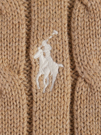 ポロラルフローレン ニット LG ブラウン ケーブル IT786EVLSV78