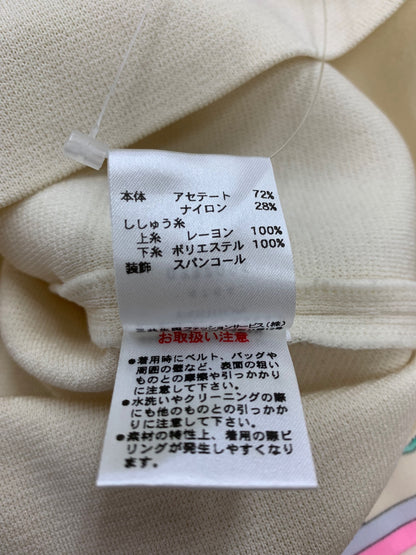 レオナールファッション 0337064 ニット セーター 4 アイボリー 刺繍 フラワーモチーフ ITB97PFI2SRK