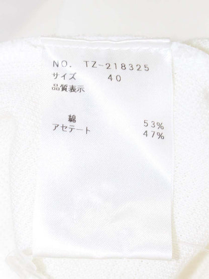 エムズグレイシー 218325 ボレロ 40 ホワイト ニット ITL7RVV5QE3A