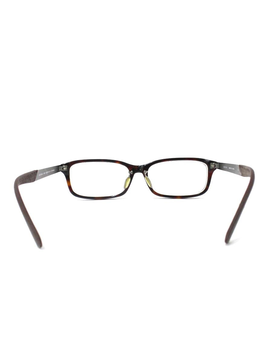 グッチ GG 9102/J メガネ ブラウン シェリーライン コンビフレーム フルリム スクエア チタン ITS9BW8YAIJ0