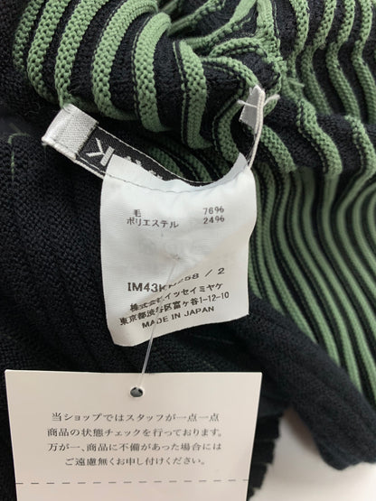 イッセイミヤケ IM43KKN258 ニット 2 ブラック ボトルネック クロップド ITPPG07GRSWM 【SALE】