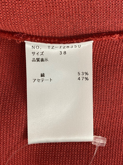 エムズグレイシー 728350 ニット 38 コーラルレッド 肩リボンモチーフ IT27BZF3VF76